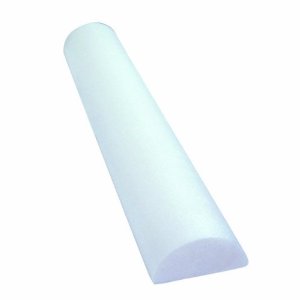 CanDo Half-Round Foam Roller, White