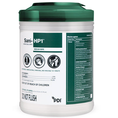 Surface Disinfectant Cleaner Sani-HP1™ Germicidal Manual Pull Wipe NonSterile