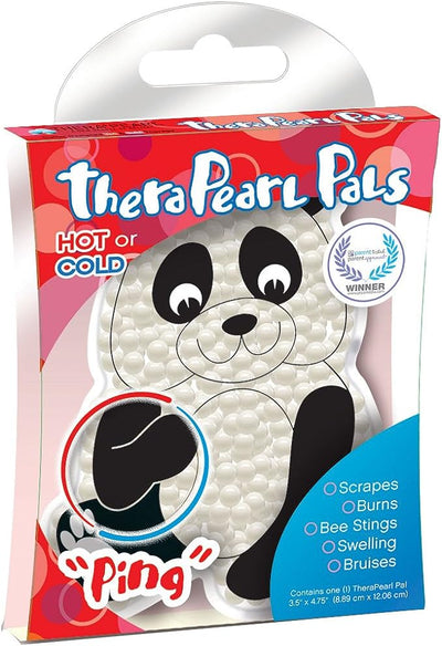 TheraPearl Children's Pals, Non Toxic Reusable Animal Shaped Hot Cold Therapy Pack, Flexible Compress for Injuries, Swelling, Pain Relief, Bee Stings