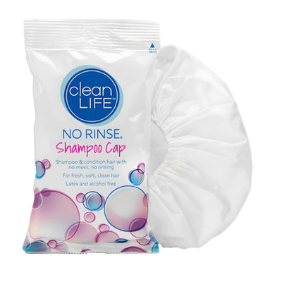 No Rinse Shampoo Cap, Patented, One-Piece Design by Cleanlife Products