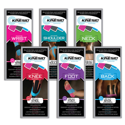 Kinesio Precut Tape -Set with Display - (10 of Each Application)