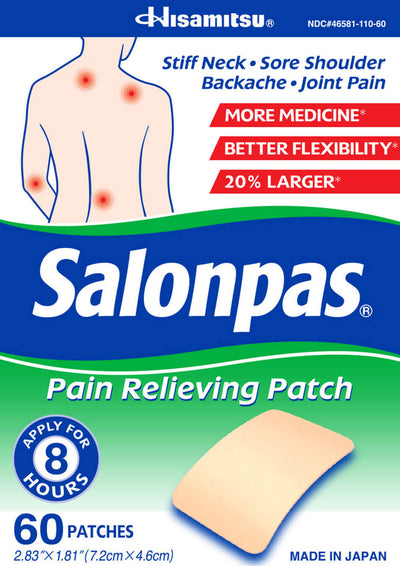 Salonpas External Pain Relief Patches, 60 Patches