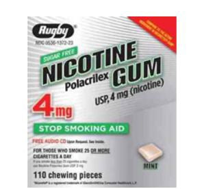 Stop Smoking Aid Nicorette® 2 mg Strength Gum - Box of 100 - 12832700