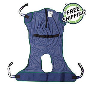 Drive Medical Full Body Patient Lift Sling, Mesh with Commode Cutout - Singles - 13221