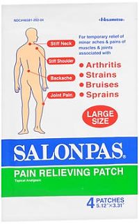Salonpas Pain Relief 1.2% / 5.7% / 6.3% Strength Patch by Emerson Healthcare - Box of 20 - 14532700