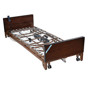 Delta Ultra Light Full Electric Low Bed with Full Rails - 15235bv-fr