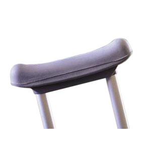 Guardian Economy Crutch Cushion 1-1/2" W x 7-1/2" D, 3/4" L x 5-3/4" W Opening, Gray - Pair - GU00018