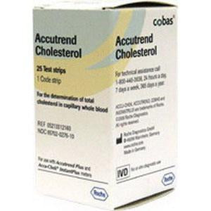 Accutrend Plus Cholesterol Test Strips by Roche Diagnostics - Box of 25 - 5905213312160