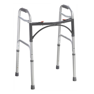 Bariatric Folding Walker with Two Button Adult, 32" - 39" Adjustable Height - Each - FG102202