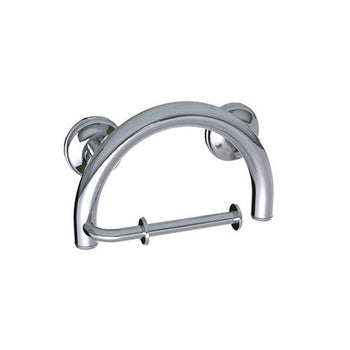 2-in-1 Grab Bar and Toilet Paper Holder - 