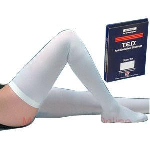 T.E.D™ Thigh Length Continuing Care Anti-Embolism Stockings White, Large Regular - Pair - 684302 