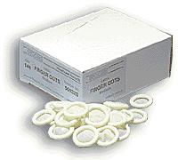 Finger Cots Tissue Thin White Latex - Box of 144 - UC5002