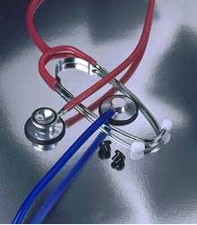 Binaural Stethoscope Proscope™ Navy 22 Inch L Dual Head - 39912500 