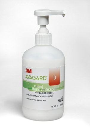 Avagard Hand Sanitizer Ethyl Alcohol Gel Pump Bottle 16 oz by 3M