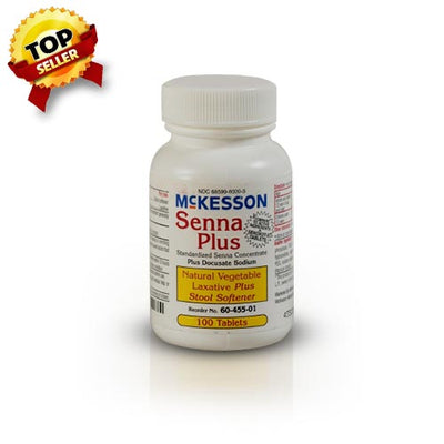 Senna Plus Laxative McKesson Tablet, Bottle - 45562700