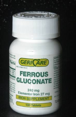 Iron Supplement (Ferrous Gluconate), Bottle - 72212700