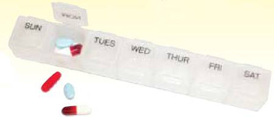 Mabis DMI Pill Organizer Small, 7 Day by Briggs Healthcare - Singles