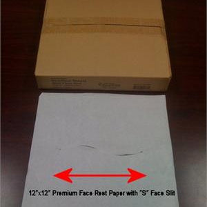 Clinical Health Services Premium 12"x12" Headrest Squares with Face Slot - Box of 1000 - 55581