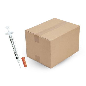 Ultra-Fine Insulin Syringe with Half-Unit Scale 3/10cc Volume, 31G x 6mm by Becton Dickinson - Box of 100 - 58324910