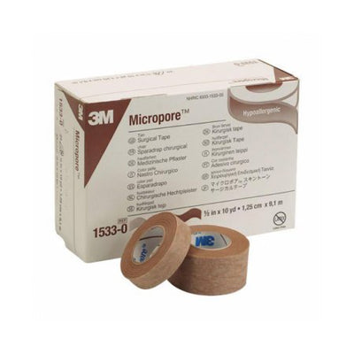 Medical Tape 3M Micropore Easy Tear Paper NonSterile