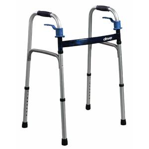Drive Medical Deluxe Two Button Folding Walker - Singles - 102-1
