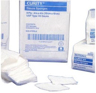 Curity™ Non Sterile Gauze Sponge 4" L x 4" W, 16 ply - Bag of 200 - 682733 