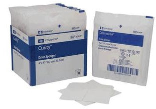 Sorb-IT Sterile Drain Sponge, 4" x 4" by Covidien/Kendall - Box of 50 - 686242P