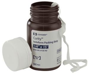 Curity Iodoform Packing Strips, Sterile by Covidien - Bottle - 6878