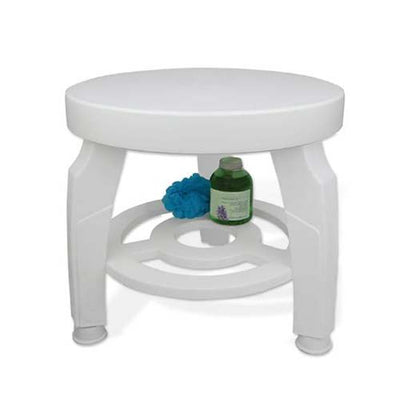 Jobar Swivel Shower Stool 16-1/2" Dia. Seat, Height Adjustable from 17" to 19" - Each - JIIJB5596