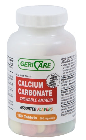 GeriCare Antacid McKesson 500 mg Strength Chewable Tablet 150 per Bottle
