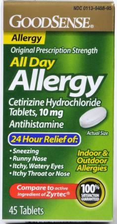 GoodSense Allergy Relief Strength Tablet by Geiss, Destin & Dunn - Box of 45 - GDDLP14967