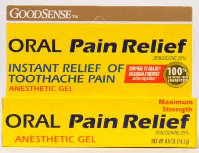 GoodSense Oral Pain Relief Gel, 0.5 oz Tube by Geiss