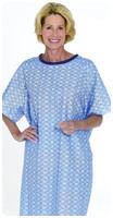 Snapwrap Patient Gown, Blue Marble, One Size - Each - 84500BM