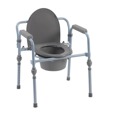 Steel Folding Frame Commode by Drive Medical