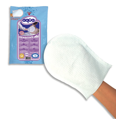 Cleanis Aqua Total Hygiene Pre-moistened Wash Glove - Box of 12 - RI4628209