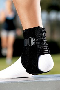 Ace Ankle Brace with Side Stabilizers One Size Fits All, Black - 58207266