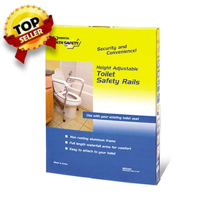 Bath Safety Adjustable Toilet Safety Rails - Pair - ESSB5040