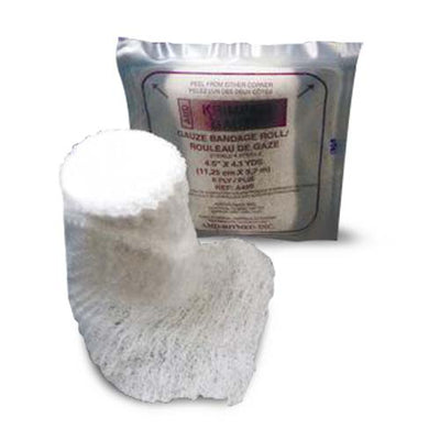 Krimped Gauze Bandage Roll, 4-1/2 inch x 4-1/10 yds by AMD Ritmed - AMD455