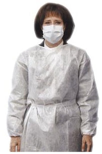 Impervious Gown Regular, White - Package of 10 - AMD8022 