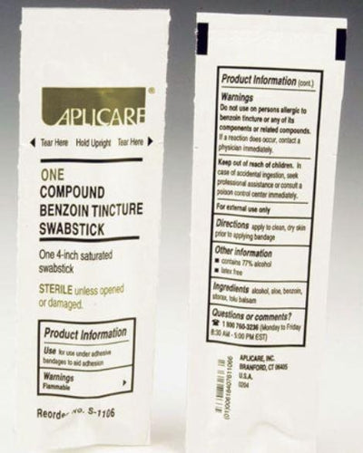 Compound Benzoin Tincture Swabsticks by Aplicare