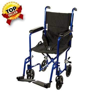 Aluminum Lightweight Transport Wheelchairs by Drive Medical - atc1719
