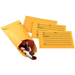 Pill Envelope Tan Heavy Stock without Label - Box of 500 - AY66510