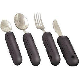 Alimed Grip Utensil Set, Stainless Steel - Package of 4 - AZ81424