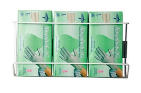 Triple Vertical Wire Glove Box Holder, 16 inch x 11 inch W x 3-3/4 inch H - AZ924747