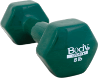 Body Sport Vinyl Dumbbell, 8 Lbs - BDSVDB08