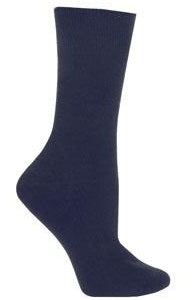 SensiFoot™ Crew-High Diabetic Socks Small Navy 6" to 8" Men's, 7" to 9" Women's - Pair - BI110846 