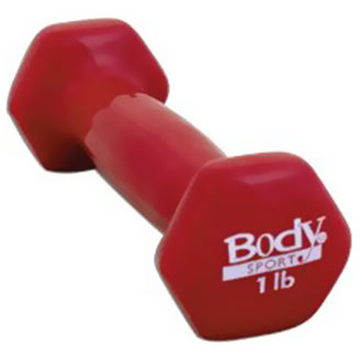 Body Sport Vinyl Dumbbell, 1 Lb - BDSVDB01