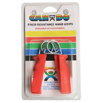 Cando Resistance Fixed Grip With Ergogrip Covers - FAB369RED