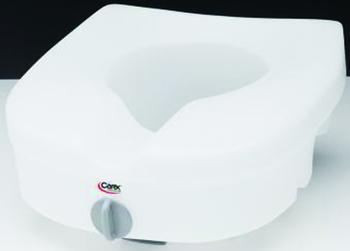 Apex Medical E-Z Lock™ Raised Toilet Seat 5" H x 15-1/2" W x 17" D, 300 lb Weight - RMB30500EA