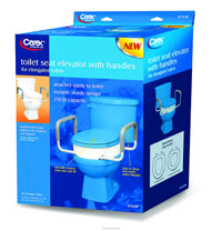 Riser Toilet Seat W/Arms, Case - 65723500